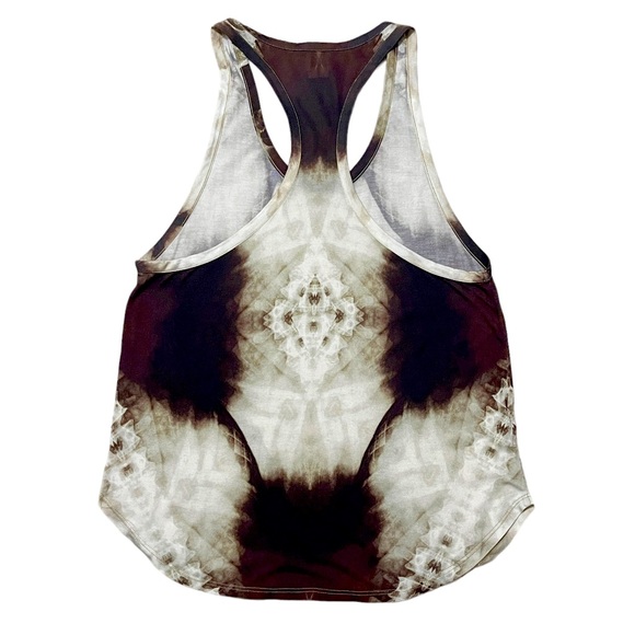 Haute Hippie Mirror Tie Dye Racerback Modal Tank Top Sz Small Brown - Picture 4 of 8